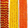 Artificial Marigold Wall Hanging Garlands String for Special Occasion Decoration, Home Decor Party |Office, Home| Festival Theme Decorative|5 Orange,5 Yellow and 5 Mix Flower (Pack of 15 String) view 1