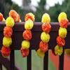 Artificial Marigold Wall Hanging Garlands String for Special Occasion Decoration, Home Decor Party |Office, Home| Festival Theme Decorative|5 Orange,5 Yellow and 5 Mix Flower (Pack of 15 String) view 4
