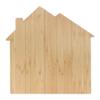BambooMN House Shaped Bamboo Serving and Cutting Board - 11.75" x 12" x .75" - 3 Piece view 1
