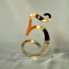 Elegant Mirror Acrylic Wedding Standing Table Numbers,Wedding Table Numbers Sign, Mirrored Wedding Table Decor (Gold, 1-20) view 1