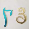 Elegant Mirror Acrylic Wedding Standing Table Numbers,Wedding Table Numbers Sign, Mirrored Wedding Table Decor (Gold, 1-20) view 3