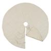 SARO LIFESTYLE Diamond Stitched Tree Skirt, Natural, 72", (9622.N72R) view 3