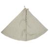 SARO LIFESTYLE Diamond Stitched Tree Skirt, Natural, 72", (9622.N72R) view 4