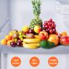 17.5 Inches x 20 Ft Refrigerator Liners Shelf Liner, Fridge Liners Non Slip Washable, Drawer Liners Non Adhesive Waterproof, Durable Fridge Mats for Glass Shelves, Cupboard, Pantry, Clear view 2