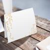 Golden Leaf Food Tent Labels - 25 Pack Wedding & Banquet Table Cards - Perfect for Place Cards, Buffet Food Labels (FZ-a07) view 4