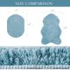 Ashler Runners Long Non Slip Bathroom Rug Sets 2 Piece, Blue Water Absorbing Ultra Soft Shower Rugs, Plush Machine Washable Bathroom Carpet, 17 x 24 & 24 x 36 inches view 2