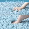 Ashler Runners Long Non Slip Bathroom Rug Sets 2 Piece, Blue Water Absorbing Ultra Soft Shower Rugs, Plush Machine Washable Bathroom Carpet, 17 x 24 & 24 x 36 inches view 3