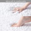 Ashler Bathroom Rugs Sets 2 Piece, White Bath Rugs 2 PC, Water Absorbing Bath Mats, Soft Rectangle Bathroom Carpet, Machine Washable - 24x36 & 24x72 view 3