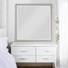 Acme Sliverfluff Rectangular Wooden Mirror in Mirrored and Champagne view 2