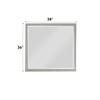Acme Sliverfluff Rectangular Wooden Mirror in Mirrored and Champagne view 3