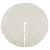 SARO LIFESTYLE Faux Fur Tree Skirt, White, 72" (664.W72R) view 2