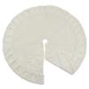 SARO LIFESTYLE Faux Fur Tree Skirt, White, 72" (664.W72R) view 3