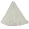 SARO LIFESTYLE Faux Fur Tree Skirt, White, 72" (664.W72R) view 4
