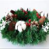WSYKC Christmas Wreath, 15.7IN Artificial Christmas Wreath, Artificial Christmas Wreath for Front Door Ornament Wall, Holiday Christmas Party Decorations view 2