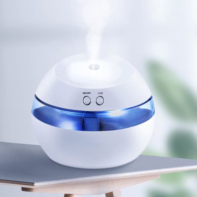 BcofoA Mini humidifier with Two Spray Modes, USB humidifier with 300 ml Water, USB Charging Function, 2 Spray Modes, Ultra-Quiet, Automatic Shut-Off and Night Light Function