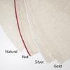 SARO LIFESTYLE Linen Christmas Tree Skirt  Toscana Collection  Natural with Red Piping  Classic Holiday Farmhouse Dcor, 72", Red view 4