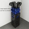 Umbrella Racks Metal Wrought Iron Umbrella Stand, Modern Simple Umbrella Bucket, Large Capacity Umbrella Storage Rack at The Entrance of A Home Hotel, with 2 Hooks (Color : Green) view 3
