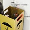 Umbrella Racks Metal Wrought Iron Umbrella Stand, Modern Simple Umbrella Bucket, Large Capacity Umbrella Storage Rack at The Entrance of A Home Hotel, with 2 Hooks (Color : Green) view 4