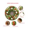 WEIGE 45/50/60/80 cm Waterproof Christmas Wreath, Artificial Christmas Wreath with Simulation of red Fruit, Pine Cones for Christmas Party Decor Indoor Outdoor - Section A 80 cm view 2