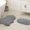 Ashler Runners Bathroom Rugs Long Non Slip Rug Sets 2 Piece, Grey Water Absorbing Bath Mat Ultra Soft Shower Rugs, Plush Machine Washable Bathroom Carpet, 17 x 24 & 24 x 36 inches view 1