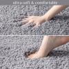 Ashler Runners Bathroom Rugs Long Non Slip Rug Sets 2 Piece, Grey Water Absorbing Bath Mat Ultra Soft Shower Rugs, Plush Machine Washable Bathroom Carpet, 17 x 24 & 24 x 36 inches view 2