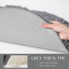 Ashler Runners Bathroom Rugs Long Non Slip Rug Sets 2 Piece, Grey Water Absorbing Bath Mat Ultra Soft Shower Rugs, Plush Machine Washable Bathroom Carpet, 17 x 24 & 24 x 36 inches view 4