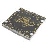 ABOOFAN 100Pcs Gold Luncheon Paper Napkins Birthday Tissue Paper for Wedding Baby Bridal Shower Christmas Cocktail Dessert Dinner Holiday Towels Black view 3