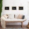Wall Mounted Chalkboard 12 x 9.5in Vertical or Horizontal Hanging Wood Frame Message Board for Farmhouse Decor Wedding Restaurant Menu and Home,Paulownia x8,12" x 9.5" view 4