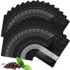 Stand-up Pouch Smell-Proof Edible Bag Packaging for Food-Storage - TOCKONIMN 100 Pack Resealable Containers for Candy Products Heat Sealable Ziplock Bags with Clear Window (7.0"x10.0", black) view 1