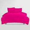 All Star Linen Hot Pink Box Stitched Down Alternative Blanket Palatial King 120x98 view 2