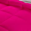 All Star Linen Hot Pink Box Stitched Down Alternative Blanket Palatial King 120x98 view 3