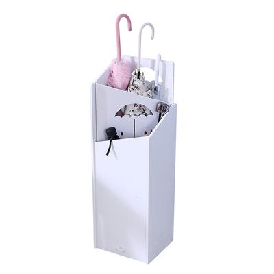 WXYZ Umbrella Stand Rack White Plastic Umbrella Stand, Umbrellas Holder with Drawer Type Drip Tray, Can Hold 12 Long and Short Umbrellas (Color : Style1)