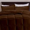All Star Linen Brown Chocolate Box Stitched Down Alternative Blanket Palatial King 120x98 view 1