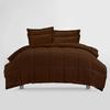 All Star Linen Brown Chocolate Box Stitched Down Alternative Blanket Palatial King 120x98 view 2