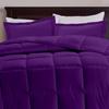 All Star Linen Purple Box Stitched Down Alternative Blanket Eastern King 116'' x 108'' view 1