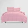 Baby Pink Box Stitched Down Alternative Blanket Olympic Queen (98'' x 98'') 600 GSM 800 Thread Count Premium All-Season Cotton 3PC view 2