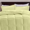 All Star Linen Ivory Box Stitched Down Alternative Blanket Palatial King 120x98 view 1