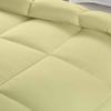 All Star Linen Ivory Box Stitched Down Alternative Blanket Palatial King 120x98 view 3