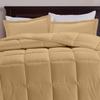 All Star Linen Taupe Box Stitched Down Alternative Blanket Eastern King 116'' x 108'' view 1