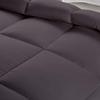 All Star Linen Dark Grey Box Stitched Down Alternative Blanket Palatial King 120x98 view 3
