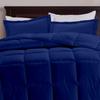 All Star Linen Royal Blue Box Stitched Down Alternative Blanket Eastern King 116'' x 108'' view 1