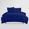 All Star Linen Royal Blue Box Stitched Down Alternative Blanket Eastern King 116'' x 108'' view 2