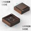 FASONLA Bed Risers, Furniture Risers (Set of 8) Lifts Height 1", 2", 3" or 4", Solid Natural Wood Risers, Non-Slip Recessed Hole to Heavy Bed/Furniture (Walnut Color) view 2