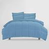 All Star Linen Light Blue Box Stitched Down Alternative Blanket Palatial King 120x98 view 2