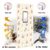 HORV Thermal Insulated Doorway Curtain Soundproof Blanket Garage Curtains Noise Cancelling Privacy Protection Windproof for Bedroom Kitchen Basement Glass Door (Size : W90cm*H200cm/35.5 * 79in) view 3