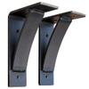 Rustic Red Door Co. Heavy Duty Fireplace Steel Mantel Brackets - Countertop Support - Hand Welded Bracket (Pack of 2) (5"x8"x2.5", Natural Steel) view 1