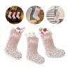 Modern Faux Rose Gold Leopard Customized Name Christmas Stocking for Xmas Tree Fireplace Hanging and Party Decor 17.52 x 7.87 Inch view 3