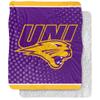 University of Northern Iowa Blanket, 50"x60" Logo Dots Silky Touch Sherpa Back Super Soft Throw Blanket view 1