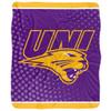 University of Northern Iowa Blanket, 50"x60" Logo Dots Silky Touch Sherpa Back Super Soft Throw Blanket view 2
