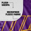 University of Northern Iowa Blanket, 50"x60" Logo Dots Silky Touch Sherpa Back Super Soft Throw Blanket view 4